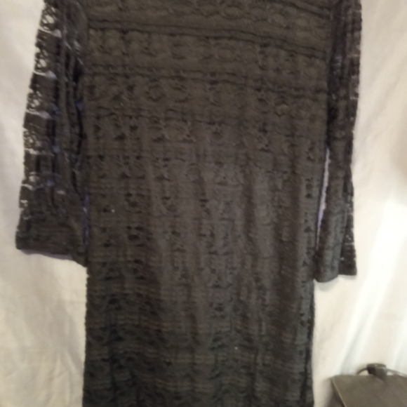 Cal style black mesh above the knee dress - Picture 4 of 5